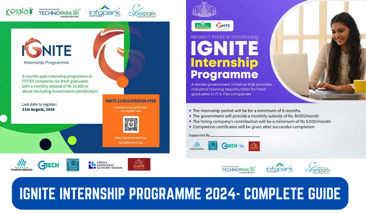 IGNITE Internship Program In Kerala(2024) At IT Parks Cyberpark